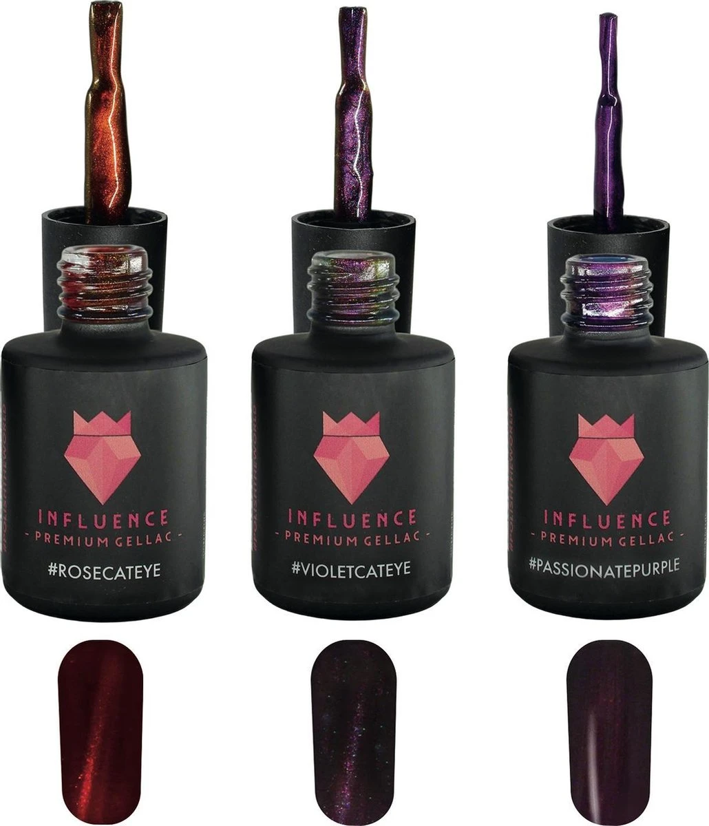 Merkloos #PASSIONATESERIE - Influence Gellac - Gellak - Gellak UV - UV Gellak - Gel Nagellak - Paars - Rood - Cat Eye - Startersset - Kado Vrouw - Valentijns Cadeau - Kado Voor Haar - 3 X 10 Ml - Inclusief Magneet 3 Merkloos #PASSIONATESERIE - Influence Gellac - Gellak - Gellak UV - UV Gellak - Gel Nagellak - Paars - Rood - Cat Eye - Startersset - Kado Vrouw - Valentijns Cadeau - Kado Voor Haar - 3 X 10 Ml - Inclusief Magneet
