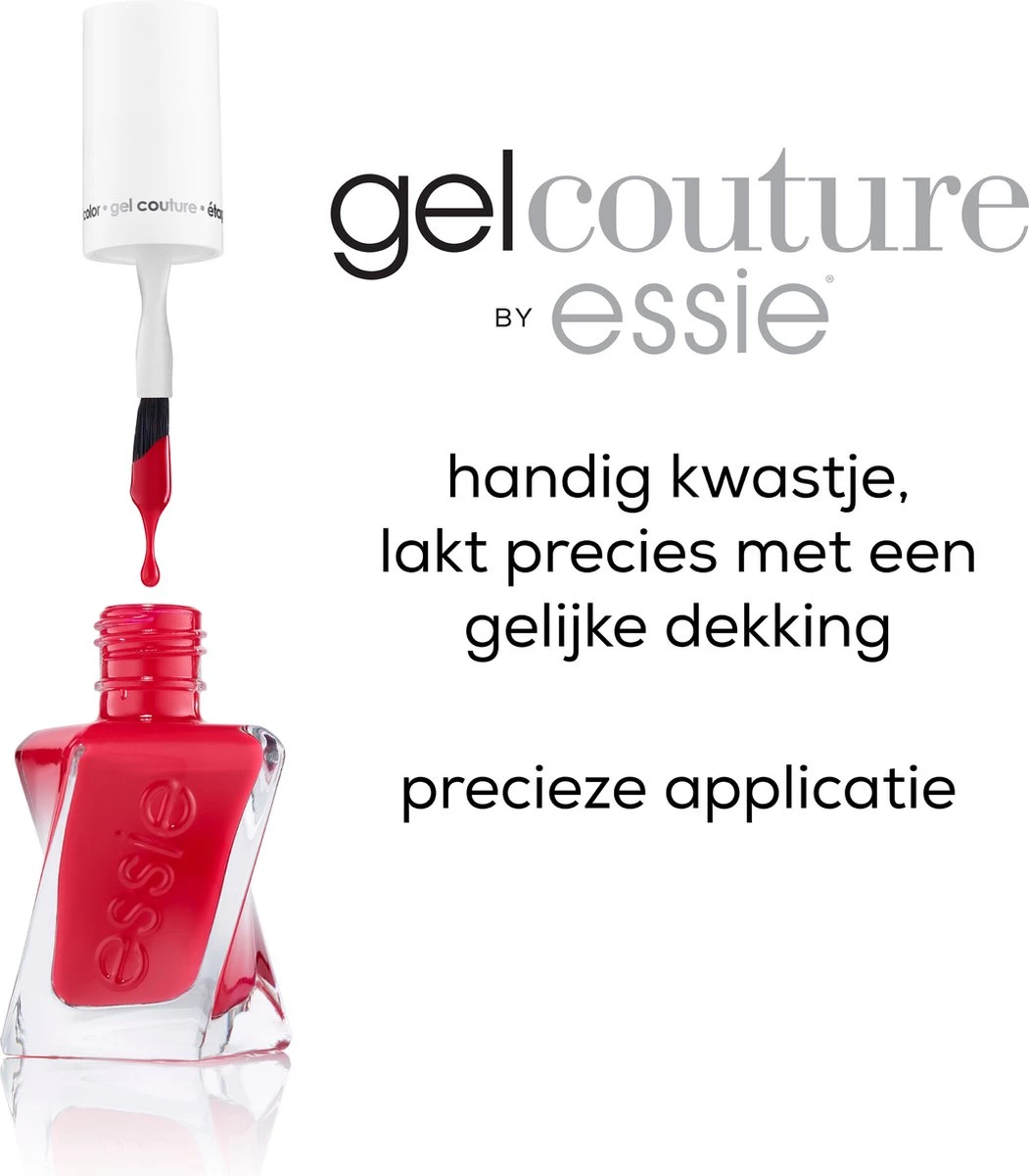 Essie Gel Couture - 510 Lady In Red - Rood - Langhoudende Nagellak - 13,5 Ml 4 Essie Gel Couture - 510 Lady In Red - Rood - Langhoudende Nagellak - 13,5 Ml - Afbeelding 2