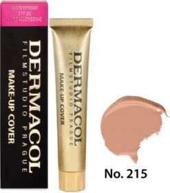 Dermacol - Make-up Cover - 30 Ml - Waterproof - Tint 215 20 Dermacol - Make-up Cover - 30 Ml - Waterproof - Tint 215 -Poeder - Foundation Winkel 1058x1200