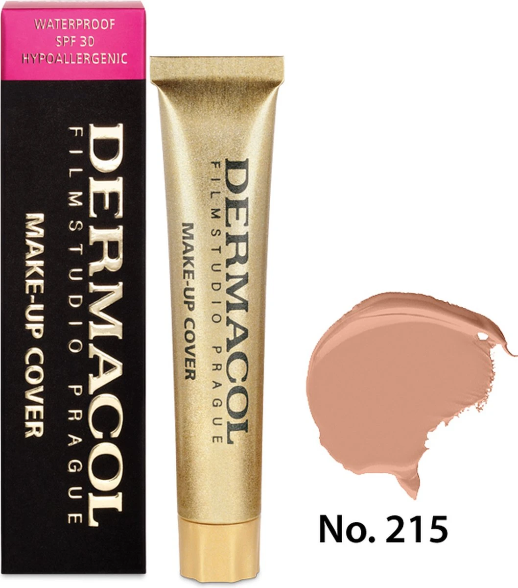 Dermacol - Make-up Cover - 30 Ml - Waterproof - Tint 215 10 Dermacol - Make-up Cover - 30 Ml - Waterproof - Tint 215 - Afbeelding 8