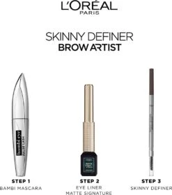 L’Oréal Paris Brow Artist Skinny Definer Wenkbrauwpotlood - 101 Blonde - Ultradun -Poeder - Foundation Winkel 1064x1200 5