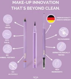 NIQA - Liquid Eyeliner Nightfall - Cat Eye Look - Vegan & Halal 11 NIQA - Liquid Eyeliner Nightfall - Cat Eye Look - Vegan & Halal -Poeder - Foundation Winkel 1084x1200