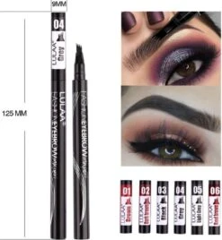 LULAA Microblade Pen - Watervaste Wenkbrauwpen - DONKERBRUIN - Waterproof Tattoo Pen - Make Up - Microblading - Eyebrow -Poeder - Foundation Winkel 1106x1200 7