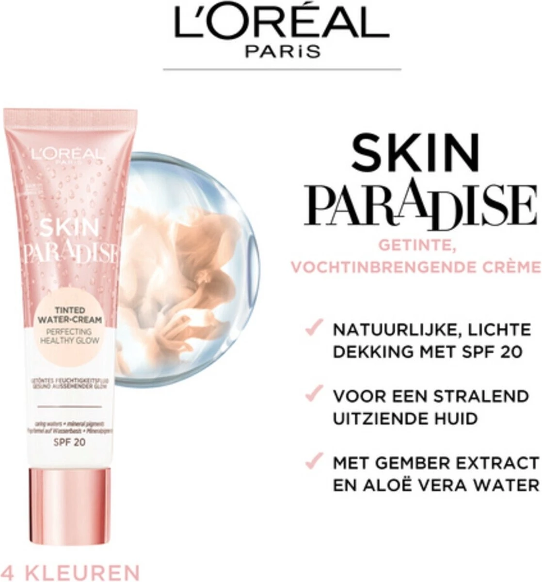 L’Oréal Paris WULT Skin Paradise BB Cream Tinted Cream Foundation - 02 Medium 7 L’Oréal Paris WULT Skin Paradise BB Cream Tinted Cream Foundation - 02 Medium - Afbeelding 5