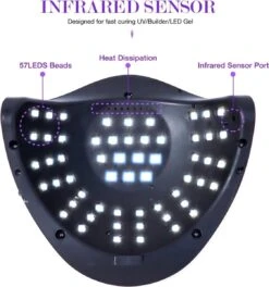 Professionele 180W LED Nageldroger Lamp - Gel Nagel Droger - 180W De Sterkste Nagellamp Op De Markt - Geschikt Voor Elke Nagel, Sneller Droger Voor Gel Polish Nail Apparatuur Automatische Sensor Nail Art Gereedschap Voor Vingernagel En Teennagel -Poeder - Foundation Winkel 1122x1200 2