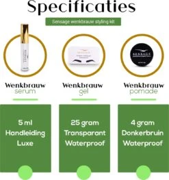 Sensage Wenkbrauwgel Set | Brow Soap | Pomade Donkerbruin | Wenkbrauw Serum | Wenkbrauw Borstel 3 Stuks 15 Sensage Wenkbrauwgel Set | Brow Soap | Pomade Donkerbruin | Wenkbrauw Serum | Wenkbrauw Borstel 3 Stuks -Poeder - Foundation Winkel 1126x1200 4
