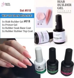 BIAB Builder Gel Set #18 - Nagellak Gel - BIAB Builder - Biab Gel - Biab Nail Gel