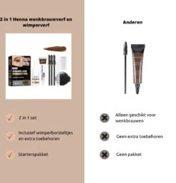 2 In 1 - Henna Wenkbrauwverf En Wimperverf - Bruin - Henna Brows - DIY Henna Brows Kit - Starterspakket 13 2 In 1 - Henna Wenkbrauwverf En Wimperverf - Bruin - Henna Brows - DIY Henna Brows Kit - Starterspakket -Poeder - Foundation Winkel 1152x1200 3