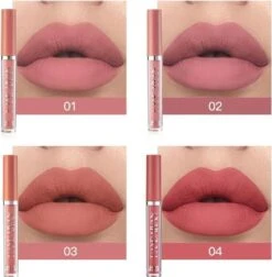 Set Van 6 X Matte Lip Gloss Nude | Lipgloss Matte Set | Waterproof | Nude Kleuren -Poeder - Foundation Winkel 1177x1200 2