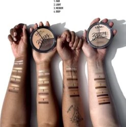 NYX Professional Makeup 3 Steps To Sculpt Face Sculpting Palette - Light 3STS02 - Highlighter En Contouring Make-up - 15 Gr -Poeder - Foundation Winkel 1193x1200