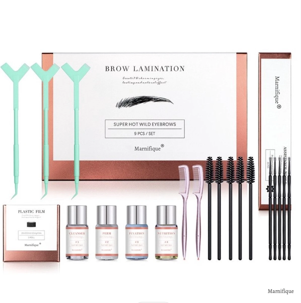 Marnifique® Professional Brow Lamination Kit - Starterkit - Eyebrow Lamination - Wenkbrauwgel - Wenkbrauw Borstel - Wenkbrauw Lift - Brow Soap - Brow Bar 3 Marnifique® Professional Brow Lamination Kit - Starterkit - Eyebrow Lamination - Wenkbrauwgel - Wenkbrauw Borstel - Wenkbrauw Lift - Brow Soap - Brow Bar