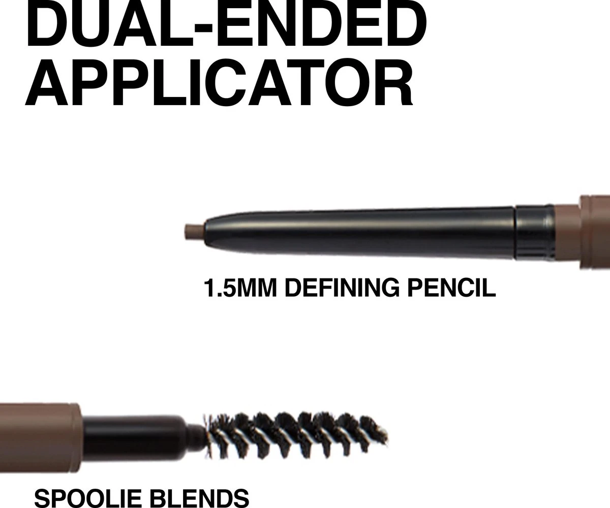 Maybelline Brow Ultra Slim - 05 Deep Brown - Bruin Wenkbrauwpotlood 10 Maybelline Brow Ultra Slim - 05 Deep Brown - Bruin Wenkbrauwpotlood - Afbeelding 8