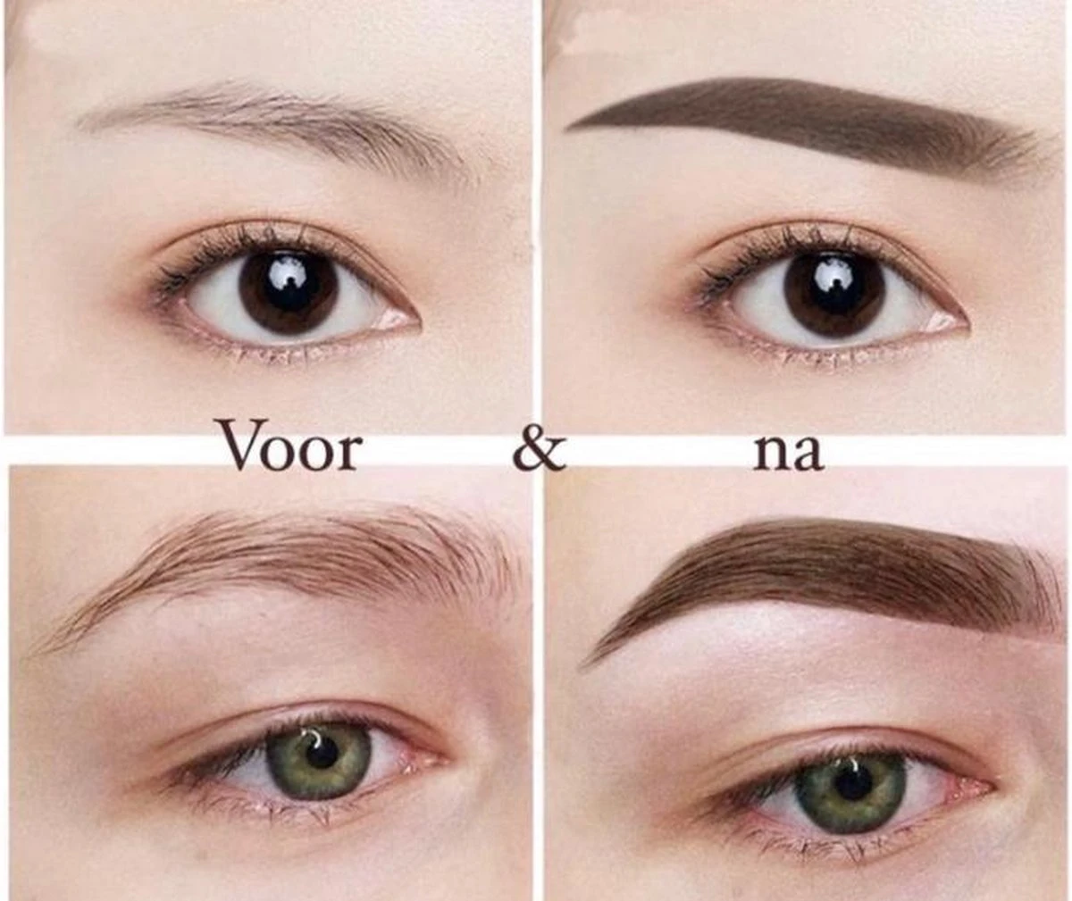 Wenkbrauw Stempel- Poeder - Herbruikbaar - Donker Bruin - Wenkbrauwstempel- Inclusief Sjablonen - Natuurlijke Kleur- Vegan | Eyebrow Powder | Cadeau Voor Haar 4 Wenkbrauw Stempel- Poeder - Herbruikbaar - Donker Bruin - Wenkbrauwstempel- Inclusief Sjablonen - Natuurlijke Kleur- Vegan | Eyebrow Powder | Cadeau Voor Haar - Afbeelding 2