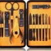 Nagelknipper Set - Pedicureset - 15 Delige - Roestvrij Staal - Met Draagkoffer - Geel Zwart -Poeder - Foundation Winkel 1200x1010 3