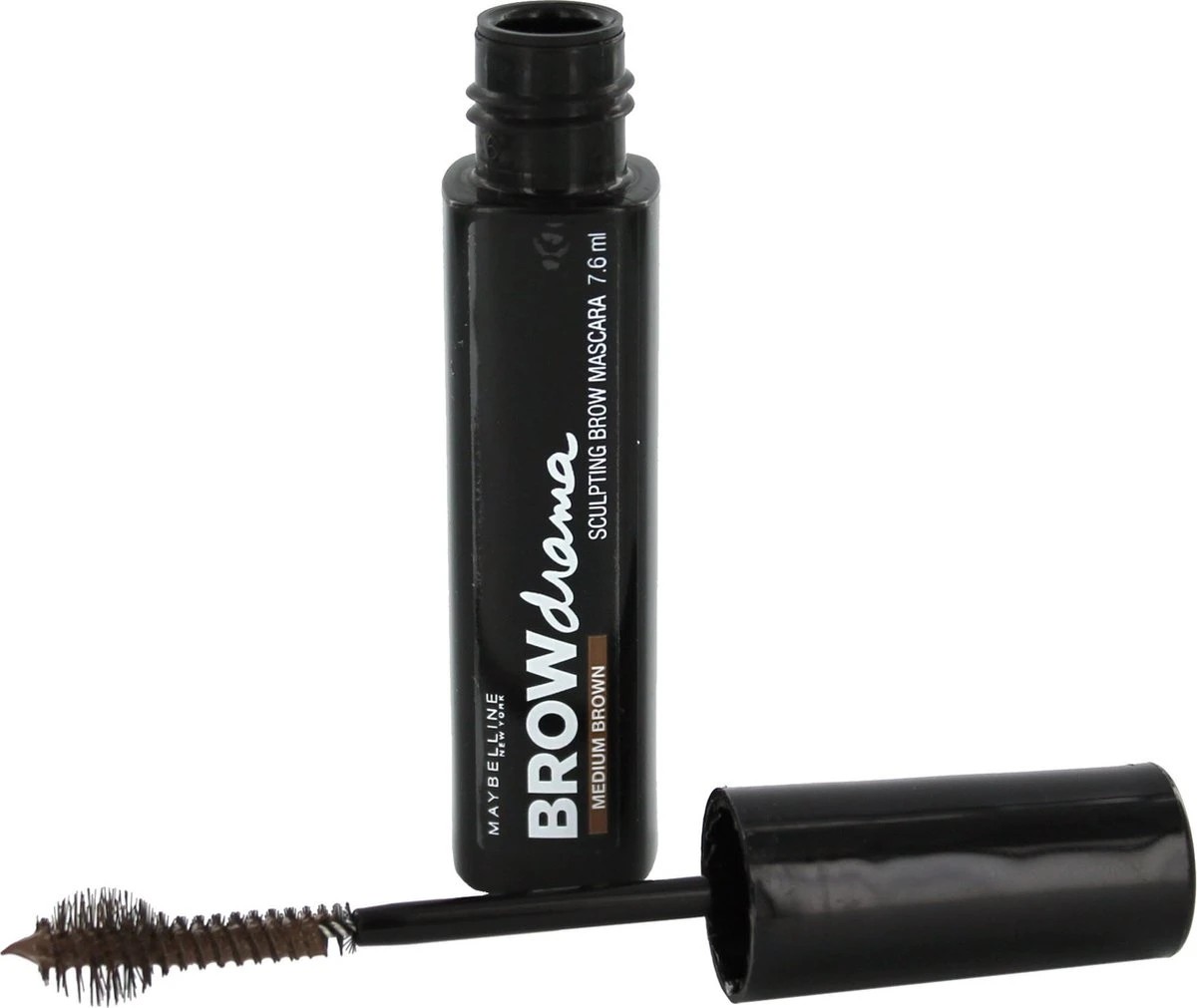 Maybelline Brow Drama - Medium Brown - Bruin - Wenkbrauwmascara 5 Maybelline Brow Drama - Medium Brown - Bruin - Wenkbrauwmascara - Afbeelding 3