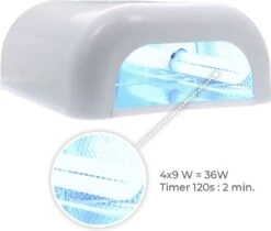 Méanail - Gellak - Kit Cube - Uv Lamp 36 Watt Zonder Timer - Starterspakket - Nude -Poeder - Foundation Winkel 1200x1022 1