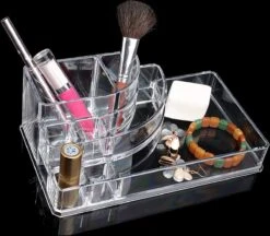 Five® Make Up Organiser Transparant - Transparant - Sorteervakken -Poeder - Foundation Winkel 1200x1049