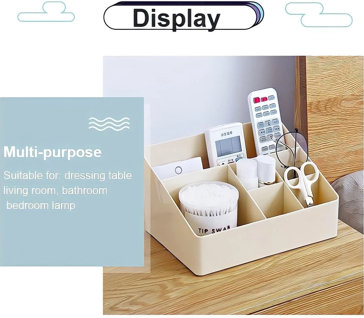 Merkloos Make-Up Organizer - Opbergdoos - Cosmetica - Wit/Creme -Sieraden - Nagelak - Make Up Organizer - Make Up Organizers 9 Merkloos Make-Up Organizer - Opbergdoos - Cosmetica - Wit/Creme -Sieraden - Nagelak - Make Up Organizer - Make Up Organizers - Afbeelding 7