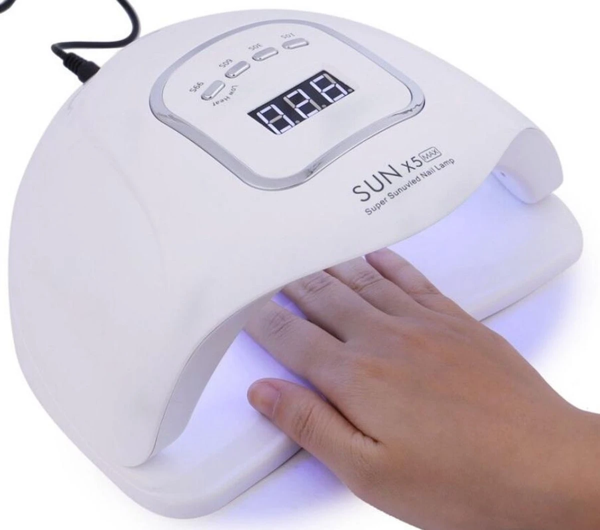 Merkloos 80 Watt UV LED Lamp Nagels - SUN X5 MAX - 45LED - Nagel - UV- LED Lamp - Wit - Nagellamp - Nail Dryer - Nagels - Salon - Lamp - 6 Merkloos 80 Watt UV LED Lamp Nagels - SUN X5 MAX - 45LED - Nagel - UV- LED Lamp - Wit - Nagellamp - Nail Dryer - Nagels - Salon - Lamp - - Afbeelding 4