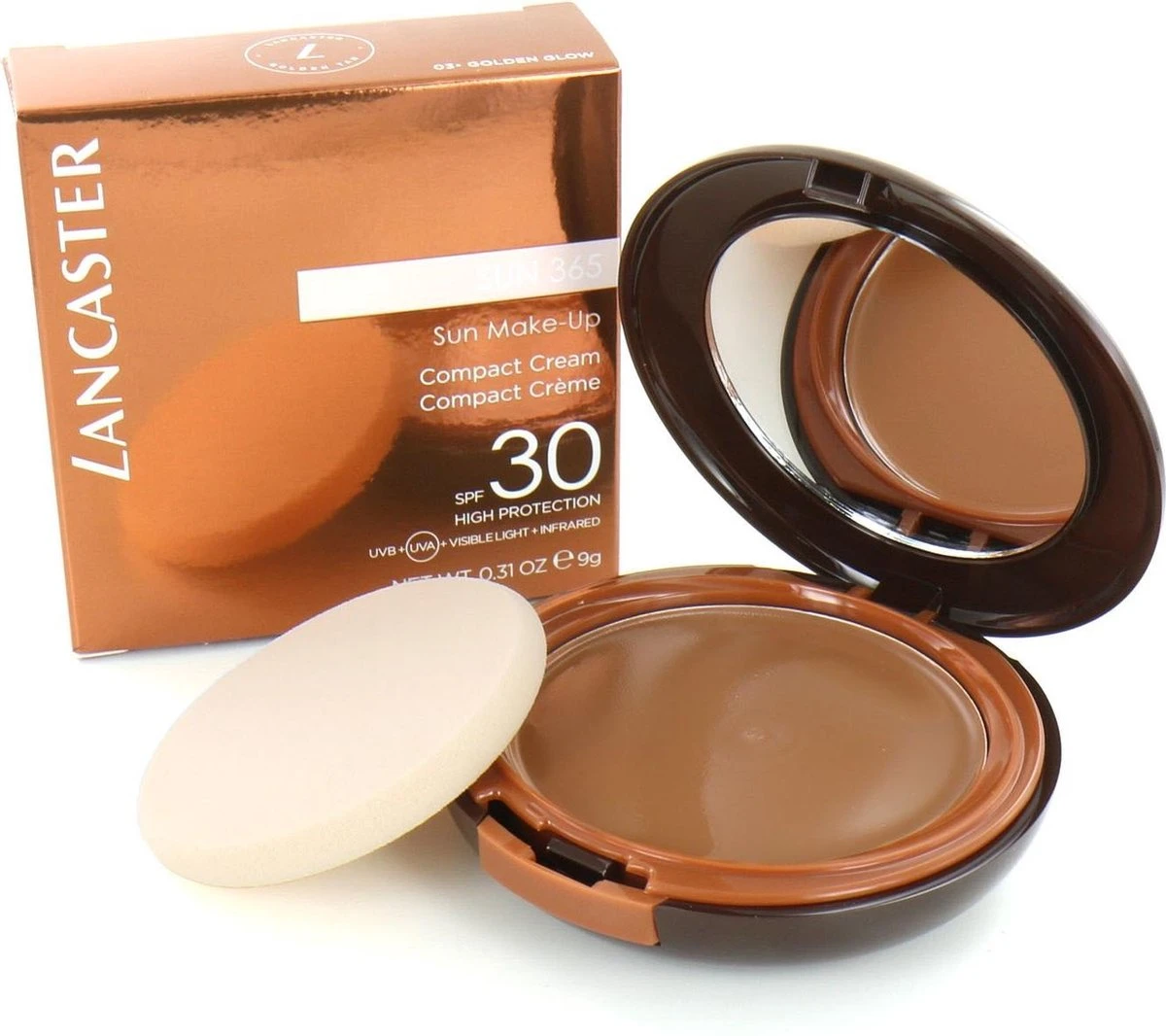 Lancaster Sun 365 Compact Bronzing Creme SPF 30 - 03 Golden Glow - 10 G 8 Lancaster Sun 365 Compact Bronzing Creme SPF 30 - 03 Golden Glow - 10 G - Afbeelding 6