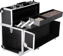 A.T. Shop Cosmeticakoffer, Make-up Koffer, Beauty Case, Bewaren Van Make-up, Nagellak. Zwart -Poeder - Foundation Winkel 1200x1072