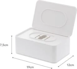 Yamazaki Bakje Voor Vochtige Doekjes - Wit - Met Deksel -Poeder - Foundation Winkel 1200x1073