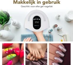 BoraPora Professionele Nageldroger - 280 Watt UV LED Lamp Nagels - 66 Leds - Nagel UV Lamp - Gellak Lamp - Nagellamp - Nagellamp Led - Nagellamp Voor Gel Nagellak - Nagellamp Led Uv - Nagellamp Uv - Nagellamp Gelnagels - Gellak - Nageldroger -Poeder - Foundation Winkel 1200x1074 1