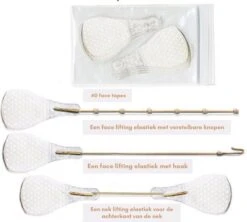 Face Lift Tape - Licht Haar - Facelift Zonder Chirurgie - Instant Eyes, Face And Neck Lift - Blond/wit/licht Haar - 40 Stuks - Transparent -Poeder - Foundation Winkel 1200x1077 4