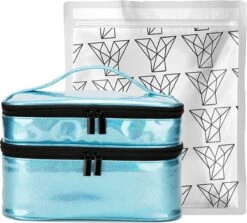 YONO Nagellak Tas - Nagelkoffer Beautycase - Cosmetica Koffer - Manicure Organizer - Blauw -Poeder - Foundation Winkel 1200x1082 1