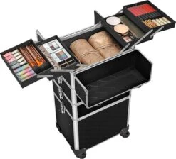 XXL PRO Visagie Beauty Case Koffer Trolley - Nagelkoffer Op Wielen Voor Makeup Of Cosmetica - Grote Uitklapbare Opbergsysteem Nagel Styliste Kapster - Zwart 13 XXL PRO Visagie Beauty Case Koffer Trolley - Nagelkoffer Op Wielen Voor Makeup Of Cosmetica - Grote Uitklapbare Opbergsysteem Nagel Styliste Kapster - Zwart -Poeder - Foundation Winkel 1200x1090 1