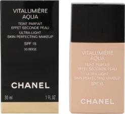 Chanel Vitalumiere Aqua Foundation - 30 Beige - SPF15 - 30 Ml -Poeder - Foundation Winkel 1200x1099