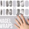 By Emily - Nagel Wrap - White Marble | 16 Stickers | Nail Wrap | Nail Art | Trendy | Design | Nagellakvrij | Eenvoudig | Nagel Wrap | Nagel Stickers | Folie | Zelfklevend | Sjablonen