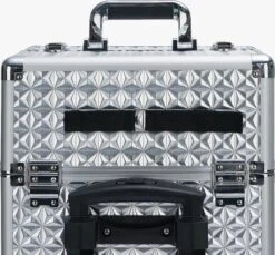 Beauty Koffer Zilver | Beautycase / Beautykoffer / Trolley Van Aluminium - 8 Wielen - Kapper Koffer - Tattoo Koffer - Nagel Koffer - Make-up Koffer -Poeder - Foundation Winkel 1200x1114