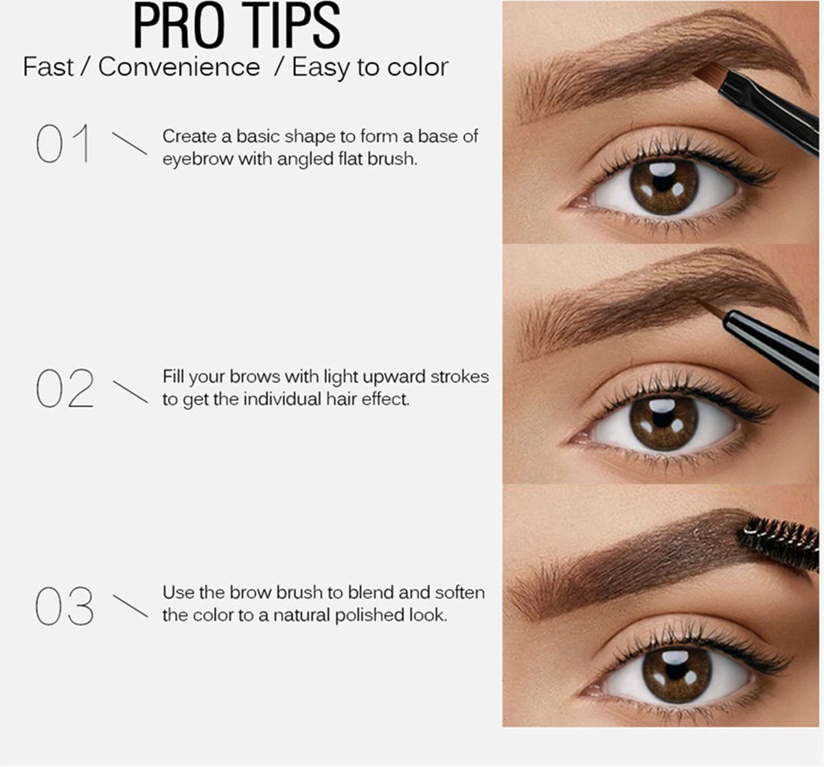 Sace Lady Tattoo Brow Peel-Off Gel - Brow Gel - Wenkbrauw Gel Mascara – Dark Brown #02 – Assortiment ‘Het Gemak’ 5 Sace Lady Tattoo Brow Peel-Off Gel - Brow Gel - Wenkbrauw Gel Mascara – Dark Brown #02 – Assortiment ‘Het Gemak’ - Afbeelding 3