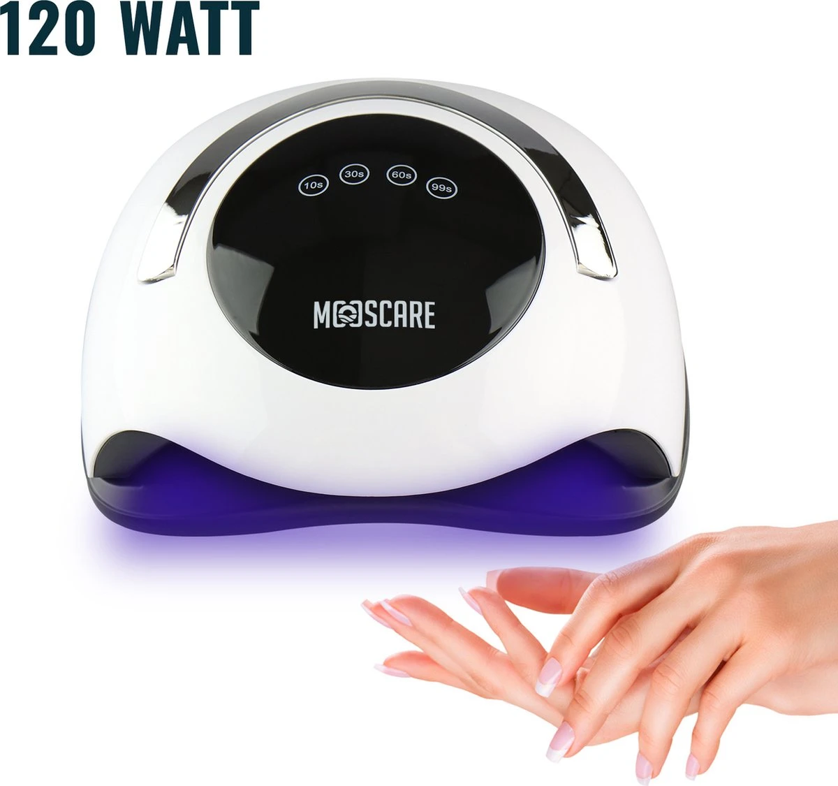 MOOSCARE 120 Watt LED Lamp Voor Gellak Nagels - UV Lamp Gelnagels - Nail Art Nagellamp - Gel Nagellak Nageldroger 3 MOOSCARE 120 Watt LED Lamp Voor Gellak Nagels - UV Lamp Gelnagels - Nail Art Nagellamp - Gel Nagellak Nageldroger