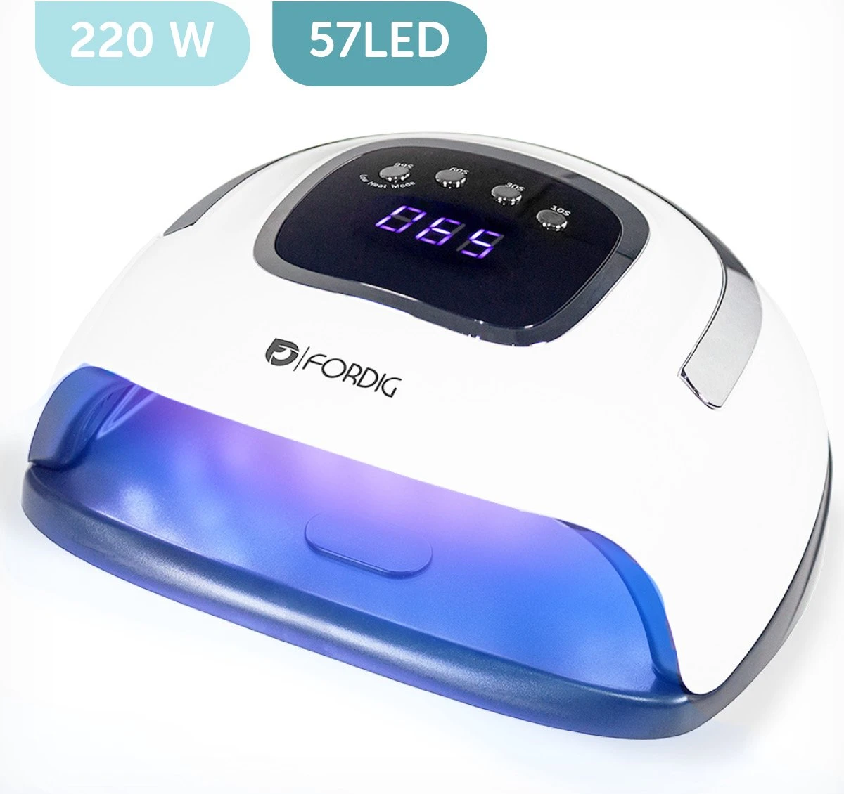 ForDig 220W Professionele Nageldroger Voor Gel Nagels - Nagellak Droger Met UV LED Lamp En Timer Voor Gelnagels - Nageldrogerlamp Met 57 LED Lampjes Voor Nagel Gellak - Geschikt Voor Manicure En Pedicure - Nagellakdroger Hard Gelpolish Builder 3 ForDig 220W Professionele Nageldroger Voor Gel Nagels - Nagellak Droger Met UV LED Lamp En Timer Voor Gelnagels - Nageldrogerlamp Met 57 LED Lampjes Voor Nagel Gellak - Geschikt Voor Manicure En Pedicure - Nagellakdroger Hard Gelpolish Builder