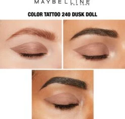 Maybelline Eye Studio Color Tattoo 24H Cream Oogschaduw - 240 Dusk Doll - Bruin -Poeder - Foundation Winkel 1200x1136 4