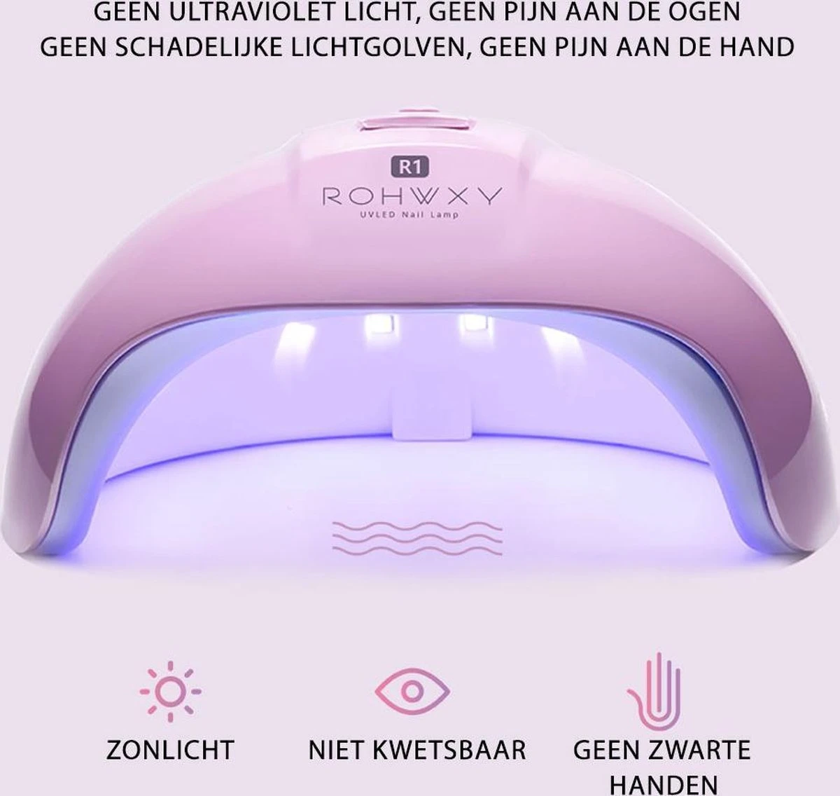 Merkloos Nagel UV Lamp Gelnagels - LED Lamp - Gellak - Nagellak Droger - Nagellak - 36W - Roze 11 Merkloos Nagel UV Lamp Gelnagels - LED Lamp - Gellak - Nagellak Droger - Nagellak - 36W - Roze - Afbeelding 9