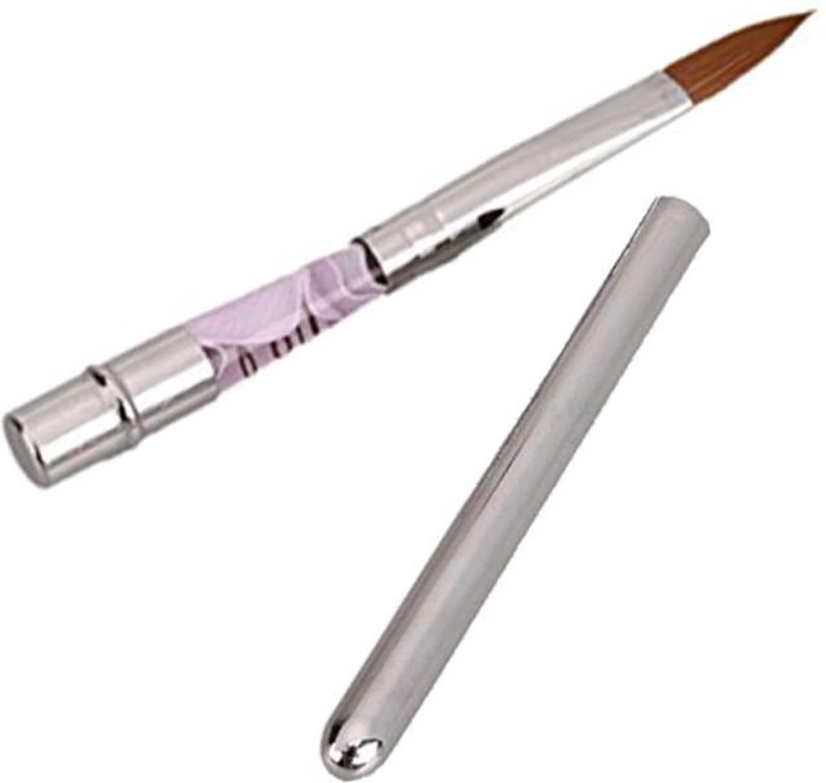 Merkloos Kwalitatieve Acryl Penseel - Nageldecoratie Pen - #8 Pink Diamond 4 Merkloos Kwalitatieve Acryl Penseel - Nageldecoratie Pen - #8 Pink Diamond - Afbeelding 2