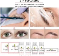 Merkloos Wimper & Wenkbrauw Lifting Set - Wimperlift - Wenkbrauwlift - Lashlift - Browlift - Proffesional Wimperlifting - Lash Lift - Wimperkit - Wenkbrauwkit - Permanent Gekrulde Wimpers - Lashes And Brows - Lash & Brow Kit -Poeder - Foundation Winkel 1200x1143 3