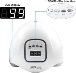 Merkloos 80 Watt UV LED Lamp Nagels - SUN X5 MAX - 45LED - Nagel - UV- LED Lamp - Wit - Nagellamp - Nail Dryer - Nagels - Salon - Lamp - 13 Merkloos 80 Watt UV LED Lamp Nagels - SUN X5 MAX - 45LED - Nagel - UV- LED Lamp - Wit - Nagellamp - Nail Dryer - Nagels - Salon - Lamp - -Poeder - Foundation Winkel 1200x1157 6