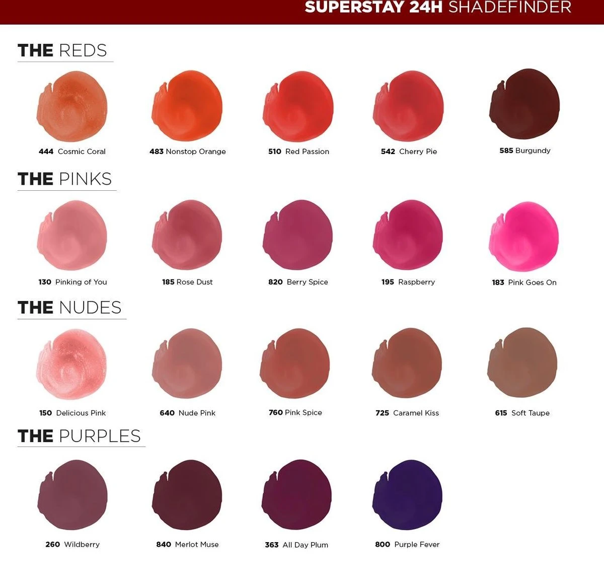 Maybelline Superstay 24h Lippenstift - 800 Purple 12 Maybelline Superstay 24h Lippenstift - 800 Purple - Afbeelding 10