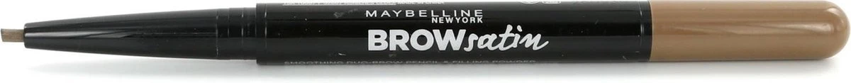 Maybelline Brow Satin Duo - 01 Dark Blond - Blond - Wenkbrauwpotlood En Poeder 3 Maybelline Brow Satin Duo - 01 Dark Blond - Blond - Wenkbrauwpotlood En Poeder