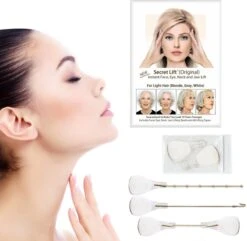 Face Lift Tape - Licht Haar - Facelift Zonder Chirurgie - Instant Eyes, Face And Neck Lift - Blond/wit/licht Haar - 40 Stuks - Transparent -Poeder - Foundation Winkel 1200x1170 14
