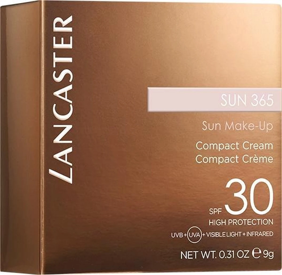 Lancaster Sun 365 Compact Bronzing Creme SPF 30 - 03 Golden Glow - 10 G 13 Lancaster Sun 365 Compact Bronzing Creme SPF 30 - 03 Golden Glow - 10 G - Afbeelding 11