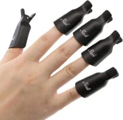 Merkloos EPIN | Nagellak Remover Clips | Nagelclips | 10 Stuks | Zwart