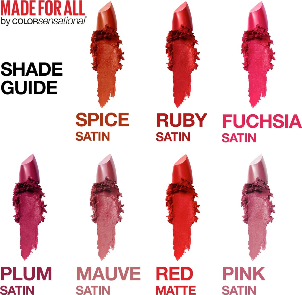 Maybelline Color Sensational Made For All Lippenstift - 379 Fuchsia For Me - Roze - Glanzend 9 Maybelline Color Sensational Made For All Lippenstift - 379 Fuchsia For Me - Roze - Glanzend - Afbeelding 7