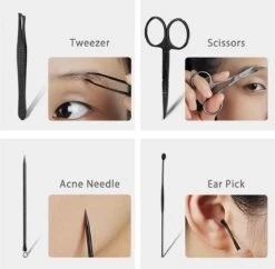 Nagelknipper Set - Pedicureset - 15 Delige - Roestvrij Staal - Met Draagkoffer - Geel Zwart -Poeder - Foundation Winkel 1200x1174 7