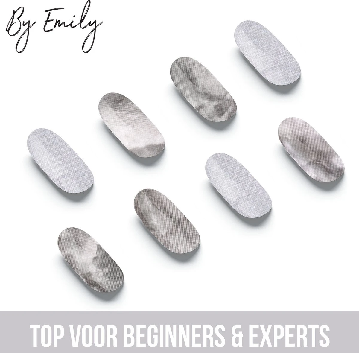 By Emily - Nagel Wrap - White Marble | 16 Stickers | Nail Wrap | Nail Art | Trendy | Design | Nagellakvrij | Eenvoudig | Nagel Wrap | Nagel Stickers | Folie | Zelfklevend | Sjablonen 4 By Emily - Nagel Wrap - White Marble | 16 Stickers | Nail Wrap | Nail Art | Trendy | Design | Nagellakvrij | Eenvoudig | Nagel Wrap | Nagel Stickers | Folie | Zelfklevend | Sjablonen - Afbeelding 2