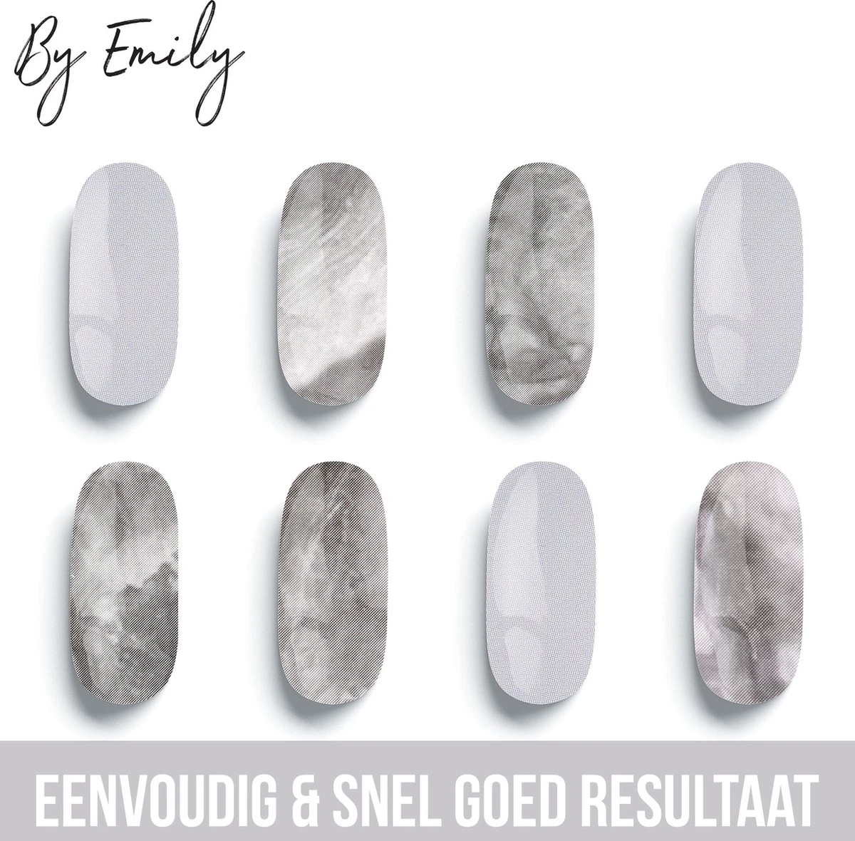 By Emily - Nagel Wrap - White Marble | 16 Stickers | Nail Wrap | Nail Art | Trendy | Design | Nagellakvrij | Eenvoudig | Nagel Wrap | Nagel Stickers | Folie | Zelfklevend | Sjablonen 6 By Emily - Nagel Wrap - White Marble | 16 Stickers | Nail Wrap | Nail Art | Trendy | Design | Nagellakvrij | Eenvoudig | Nagel Wrap | Nagel Stickers | Folie | Zelfklevend | Sjablonen - Afbeelding 4